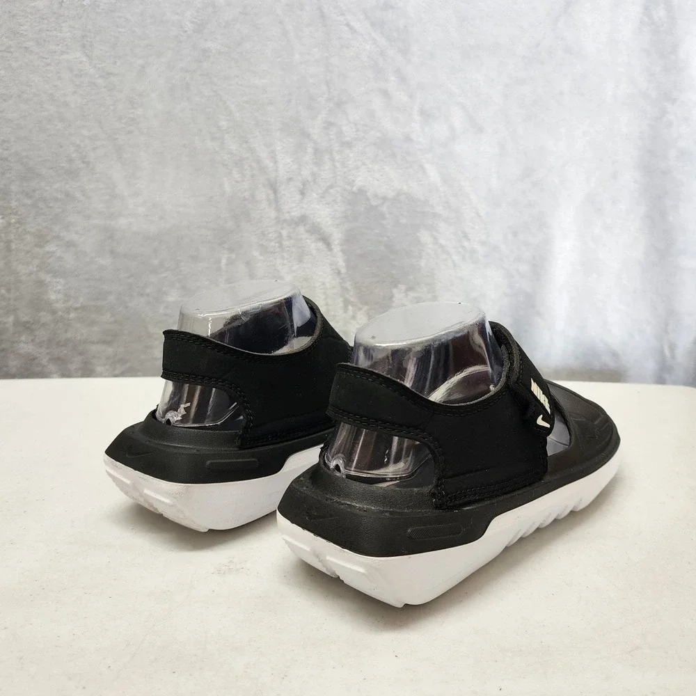 Nike Sandals Boys Size 5 Youth Kids Playscape Sport Shoes Black Adjustable Strap - Picture 4 of 11